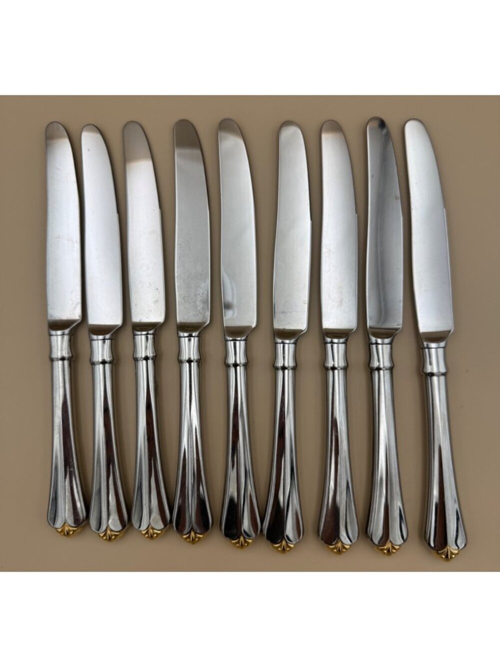 Oneida Golden Juilliard Stainless Steel Dinner Knives Set Of 8